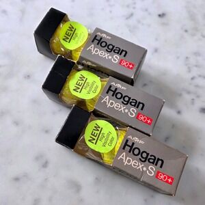 Vtg AMF Ben Hogan Apex*S 90+ High Visibility Yellow Golf Balls 3 Packs 8ct READ